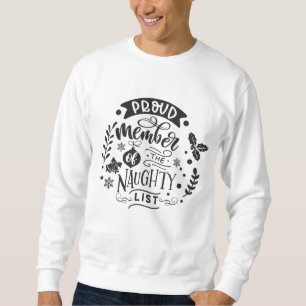 Moletom Papais noeis engraçados lista unisex adulto