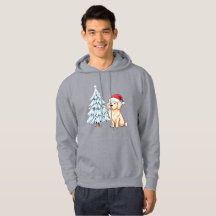 Papais noeis festivos Cachorro Hoodie - Feliz Nata