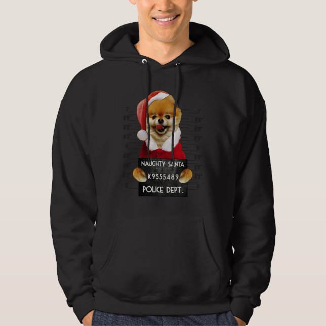 Moletom Papais noeis Pomeranianos Xmas (Frente)
