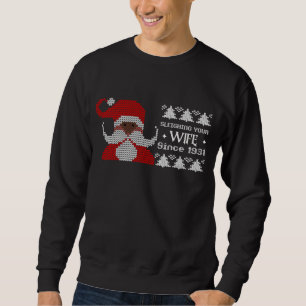 Moletom Papais noeis Raios Que Dormem A Sua Esposa Xmas
