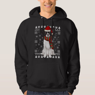 Moletom Papillon Dog Santa Hat Natal Feio Natal