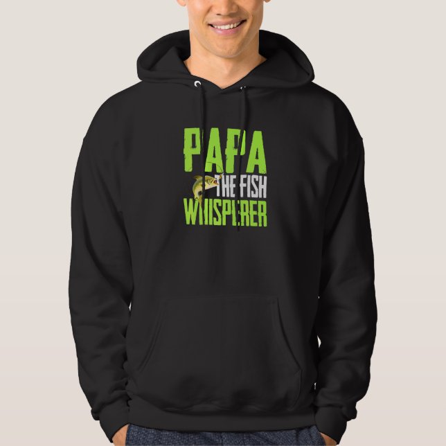 Moletom Para A Pesca - Papa O Peixe Sussurro (Frente)