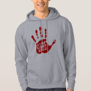 Moletom Parada Joseph Kony de Handprint do vermelho de