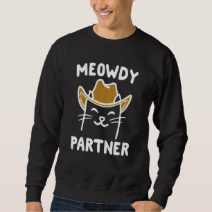 Moletom Parceiro Funny Meowdy Cat
