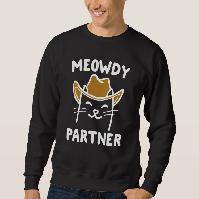 Moletom Parceiro Funny Meowdy Cat (Frente)