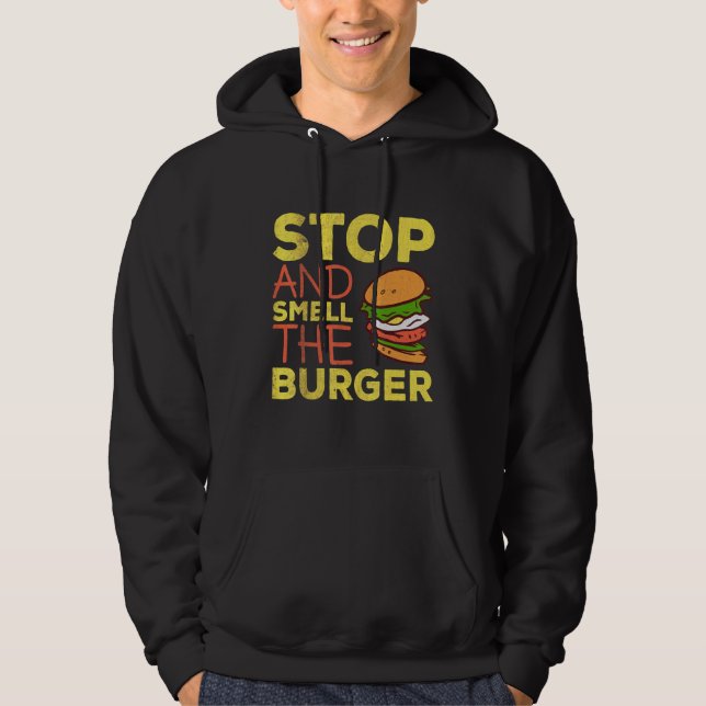 Moletom Pare E Cheire O Burger I Cheeseburger Design (Frente)