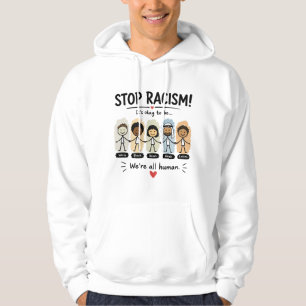Moletom Pare o racismo somos todos humanos