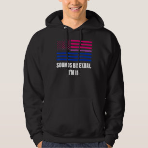 Moletom Parece bissexual, estou na bandeira bissexual Lgbt