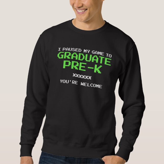 Moletom Parei Meu Jogo Para Graduação De Jogadores De Form (Frente)