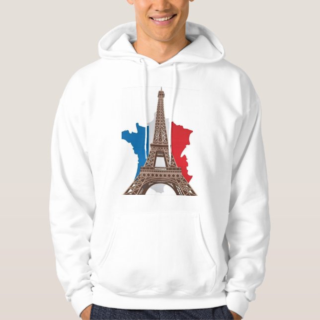 Moletom Paris Vibes Hoodie - Estilo com Toque Francês (Frente)