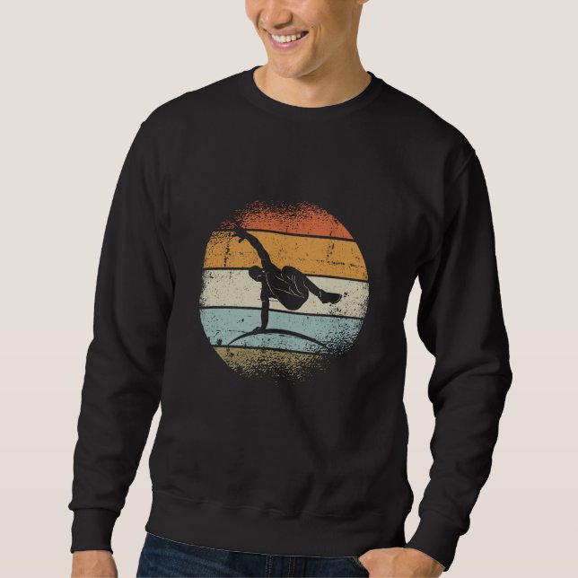 Moletom Parkour Vintage Retro (Frente)