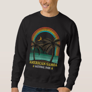 Moletom Parque Nacional Americano Samoa, Montanhas Vintage