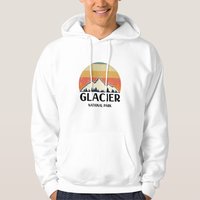 Moletom Parque Nacional do Glacier Vintage (Frente)