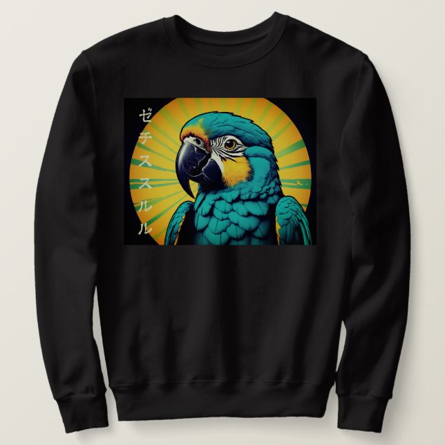 Moletom Parrot Bird Design Sweatshirt for Men (Frente do Design)