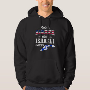 Moletom Partes Israelenses da América Mapa Israel EUA Band