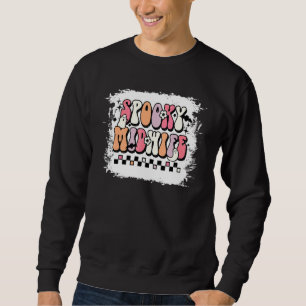 Moletom Parto Groovy Assustador Floral Fantasma Halloween 