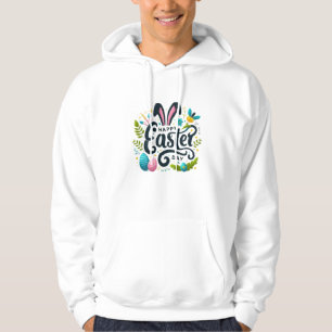Moletom Páscoa Joy: Coelhinhos Ouvidos e Cores Festivas