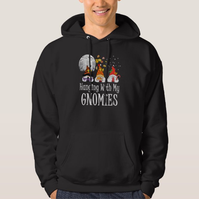 Moletom Passando Com Meus Gnomos Obrigados de Natal do Hal (Frente)