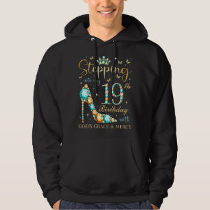 Moletom Passando para o meu 19º aniversário com a Graça de