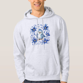 Moletom Pássaro Azul com flores