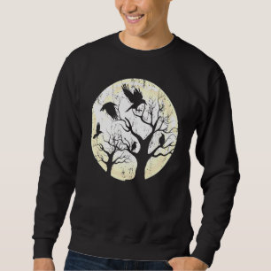 Moletom Pássaro da Floresta Animal Gótica Raven Creepy Nig