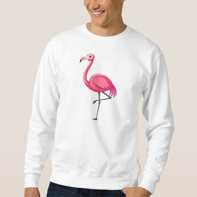 Moletom Pássaro Flamingo rosa-89686 (Frente)