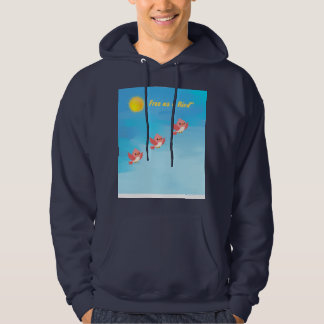 Moletom Pássaros Lindos Voando no Céu Azul Hoo Caprichoso