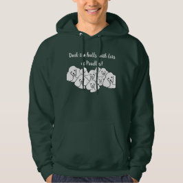 Moletom Passe as salas com Poodles Unisex Hoodie