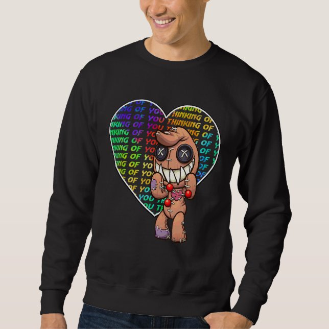 Moletom Pastel Gótico Voodoo Boneca Alt Vestir Adolescente (Frente)