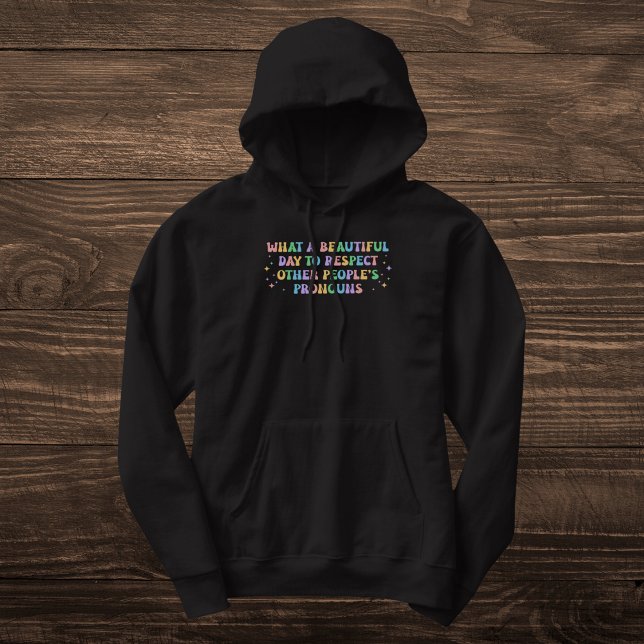 Moletom Pastel Rainbow Pronoun Respeito (Criador carregado)