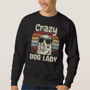 Moletom Pastor australiano Cachorro Louco Lady Vintage Mãe