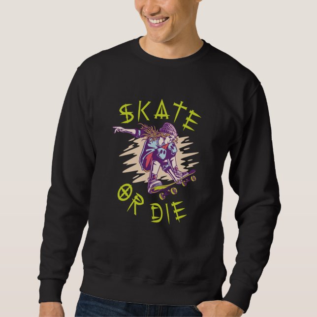 Moletom Patinadora ou morrer Skateboarder Girl (Frente)