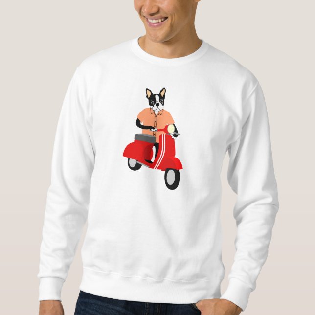 Moletom Patinete de Boston Terrier (Frente)