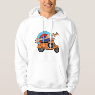 Moletom Patinete Hoodie Italiano Estilo de Vintage