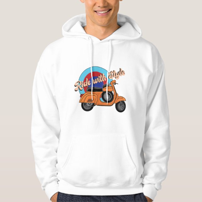 Moletom Patinete Hoodie Italiano | Estilo de Vintage (Frente)