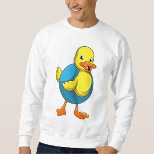 Moletom Pato a Nadar com anel de Natação