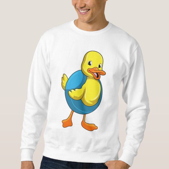 Moletom Pato a Nadar com anel de Natação (Frente)