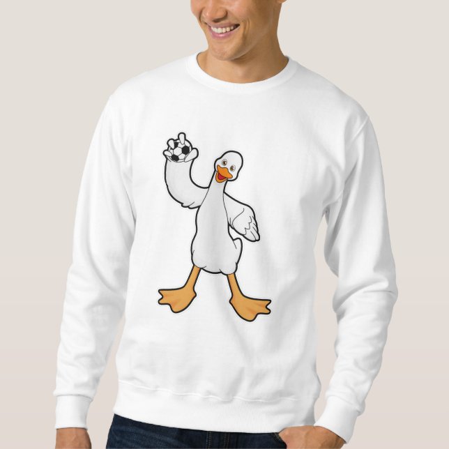 Moletom Pato como jogador de handebol com Handball (Frente)