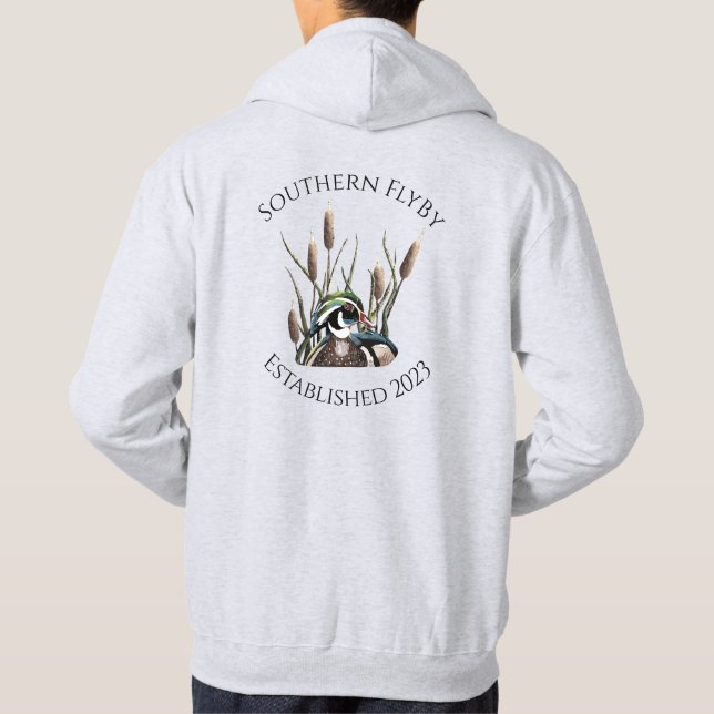 Moletom Pato de Madeira do Southern FlyBy com Cattails (Verso)