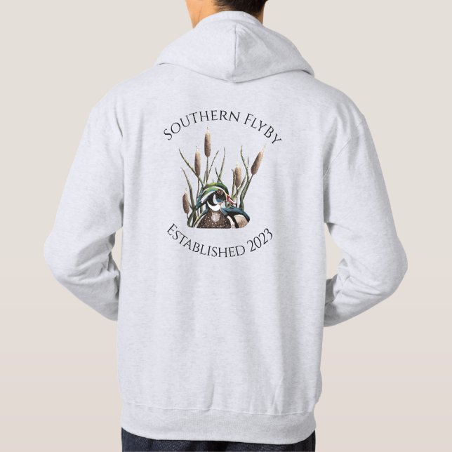 Moletom Pato de Madeira do Southern FlyBy com Cattails (Verso)