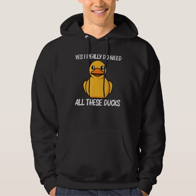 Moletom Pato Para Homens Patos Amarelos Pássaros (Frente)