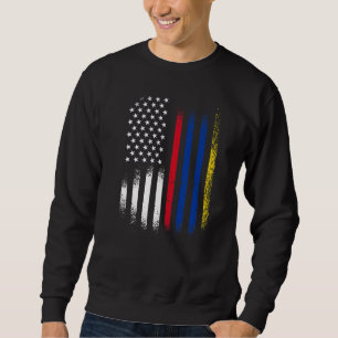 Moletom Patrimônio Hispânico Colombiano Americano Mês