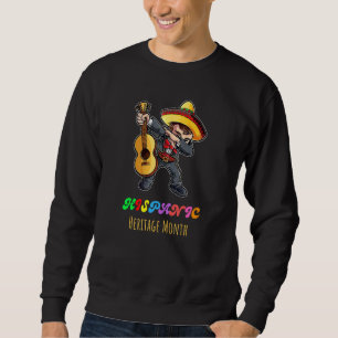 Moletom Patrimônio Hispânico Mês do Dabbing Mexicano Maria
