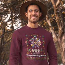 Moletom Patrimônio Hispânico Mês Latino Flagres girassol D