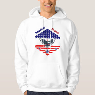 Moletom Patriot Hoodie Americano - Bandeira dos EUA, Veter