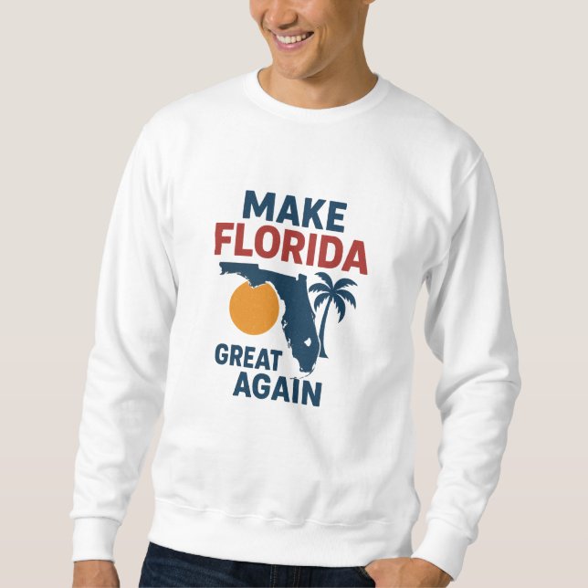 Moletom  Patriotic “Make Florida Great Again” Design  (Frente)