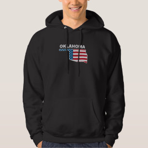 Moletom Patriotic Oklahoma USA Flag 4 de julho Independen