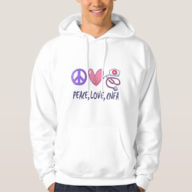 Moletom Paz Amor Enfermeira CNFA (Frente)