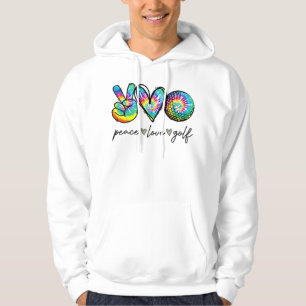 Moletom Paz Amor Golf Tie Dye Cute Golf Amantes