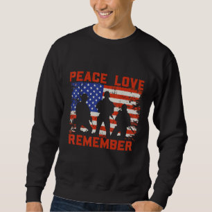 Moletom Paz Amor Lembre-se do Dia Veterano do Soldado da B